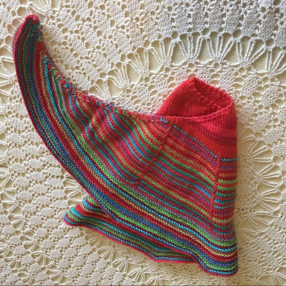 Shawl Scarf Handknit - Picture 4 of 4